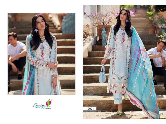 Mushq Vol 12 By Saniya Cotton Designer Pakistani Suits Wholesale Shop In Surat
